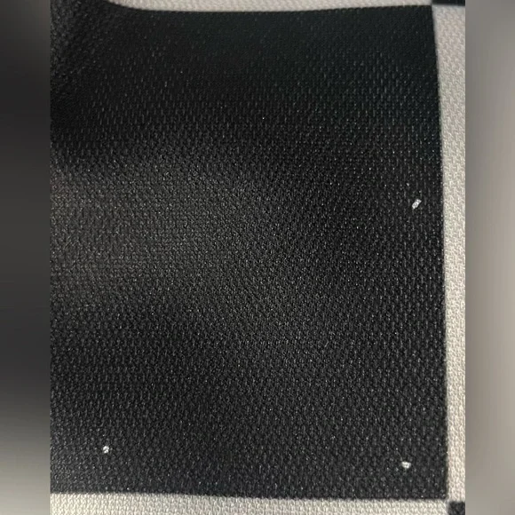 Polo Style Checkered Black and White Long Sleeve Shirt. - Picture 6 of 9